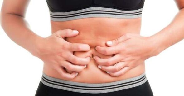 Dolore all'addome dovuto alla presenza di parassiti nell'intestino